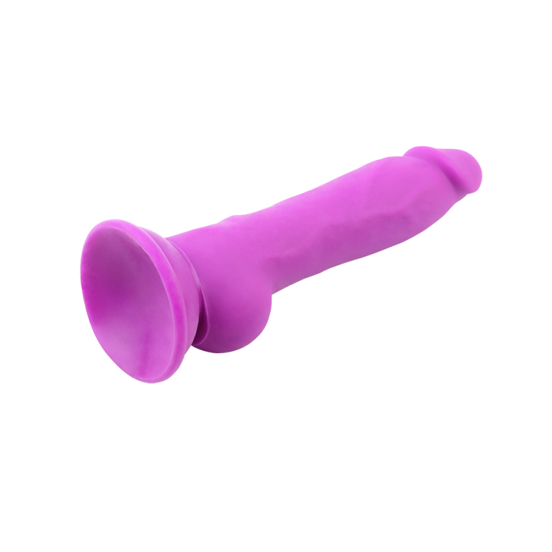 Реалистичный фаллоимитатор фиолетовый Delux Pure Nature Rick.G - Purple, 22,7 см