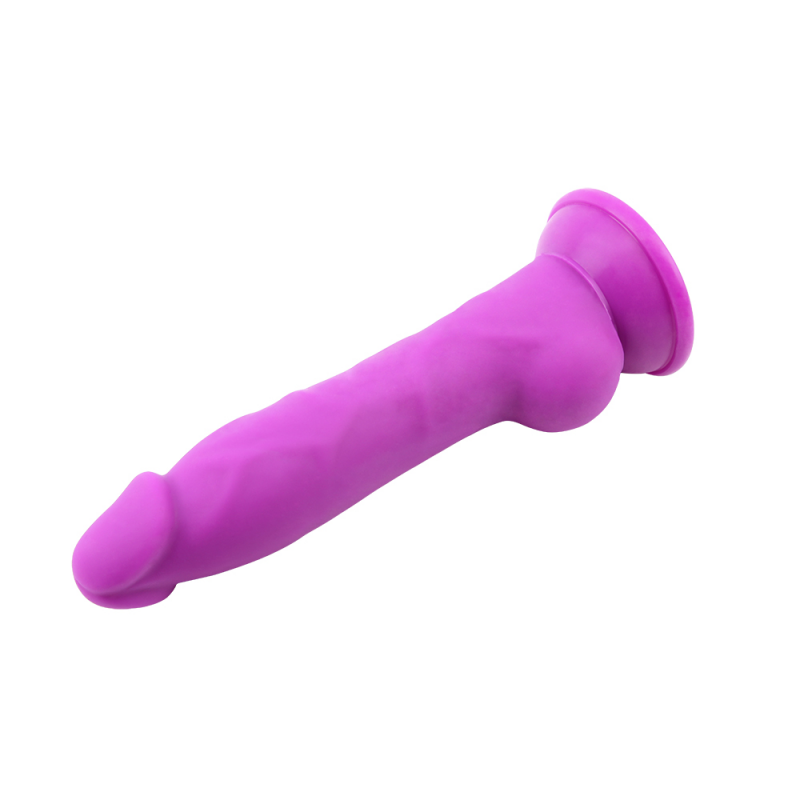 Реалистичный фаллоимитатор фиолетовый Delux Pure Nature Rick.G - Purple, 22,7 см