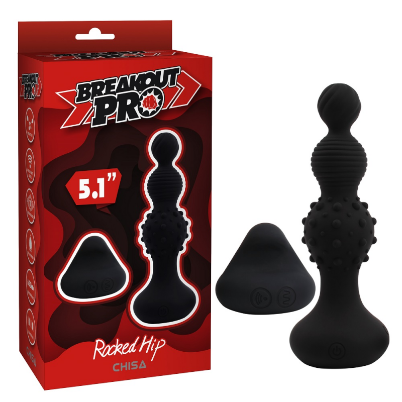 Анальные вибро шарики с пультом ДУ Breakout Pro Rocked Hip