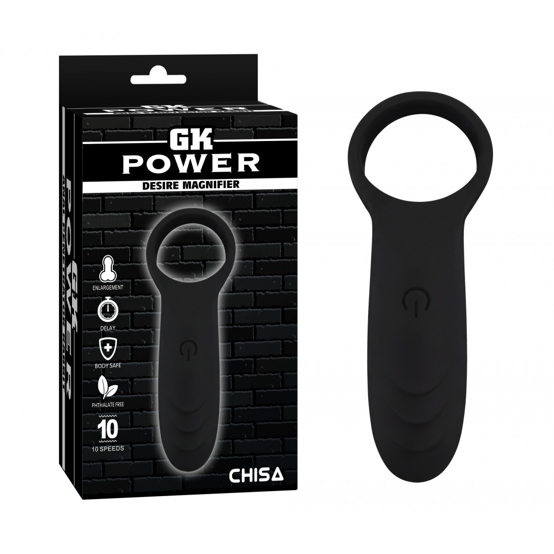 Эрекционное кольцо с вибрацией GK Power Desire Magnifier