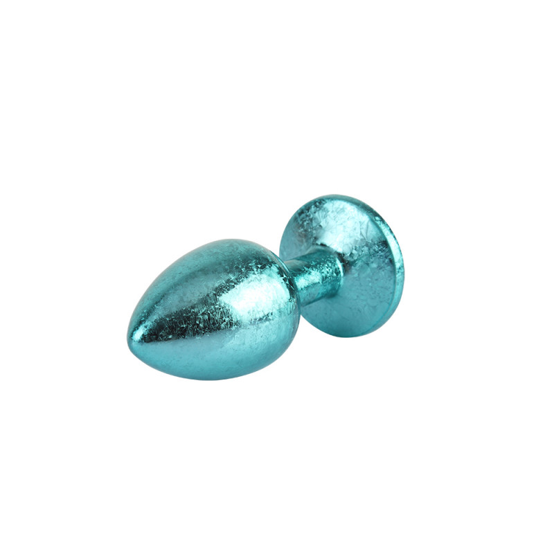 Анальная пробка со стразой размер S MATRIX MONT Nebula Blue Gem Butt Plug