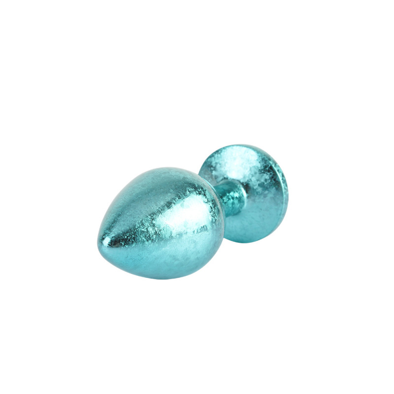 Анальная пробка со стразой размер M MATRIX MONT Nebula Blue Gem Butt Plug