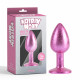 Анальная пробка со стразой размер S MATRIX MONT Nebula Pink Gem Butt Plug