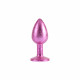 Анальная пробка со стразой размер S MATRIX MONT Nebula Pink Gem Butt Plug