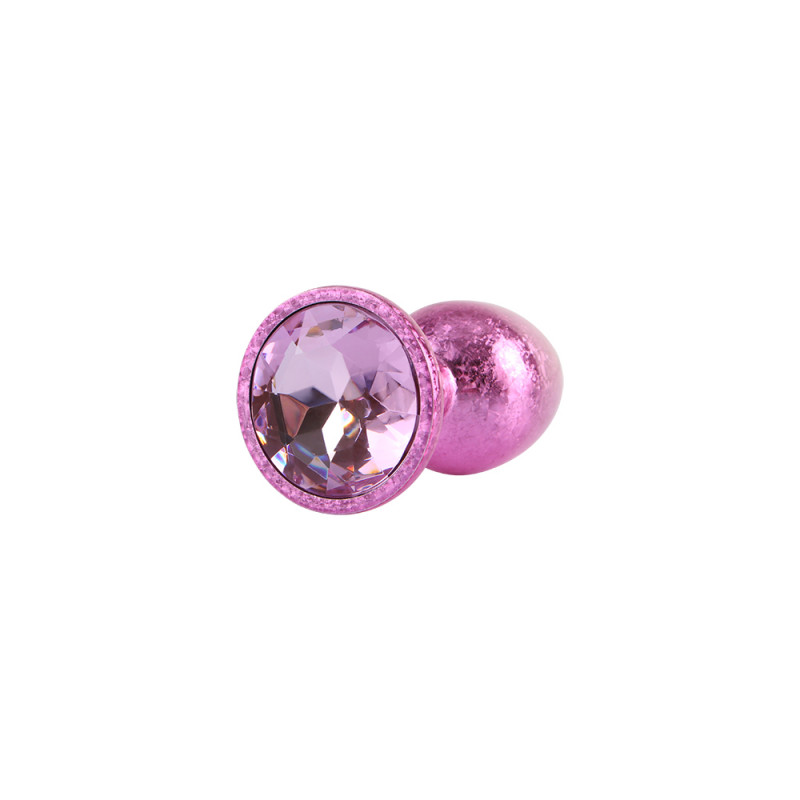 Анальная пробка со стразой размер S MATRIX MONT Nebula Pink Gem Butt Plug