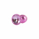 Анальная пробка со стразой размер S MATRIX MONT Nebula Pink Gem Butt Plug