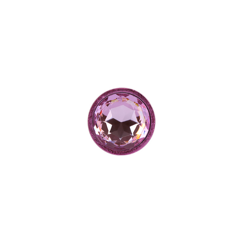 Анальная пробка со стразой размер S MATRIX MONT Nebula Pink Gem Butt Plug