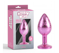 Анальная пробка со стразой размер M MATRIX MONTNebula Pink Gem Butt Plug