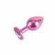 Анальная пробка со стразой размер M MATRIX MONTNebula Pink Gem Butt Plug