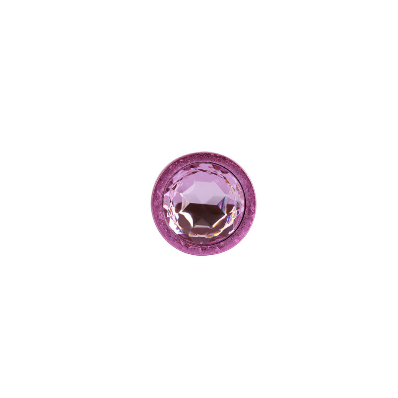 Анальная пробка со стразой размер M MATRIX MONTNebula Pink Gem Butt Plug