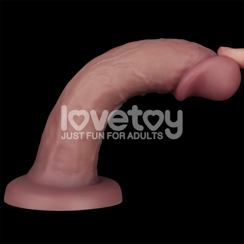 Фаллоимитатор с вибрацией LoveToy 8'' Vibrating Dual Density Power Cock, 20 см