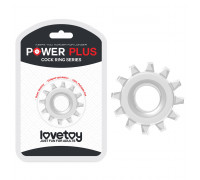 Эрекционное кольцо LoveToy POWER PLUS Cockring Flower Clear
