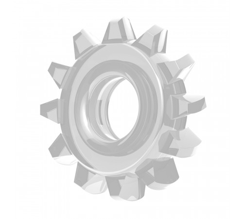 Эрекционное кольцо LoveToy POWER PLUS Cockring Flower Clear