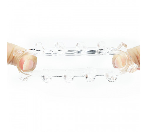 Эрекционное кольцо LoveToy POWER PLUS Cockring Flower Clear