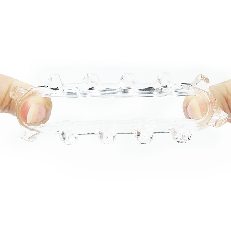Эрекционное кольцо LoveToy POWER PLUS Cockring Flower Clear