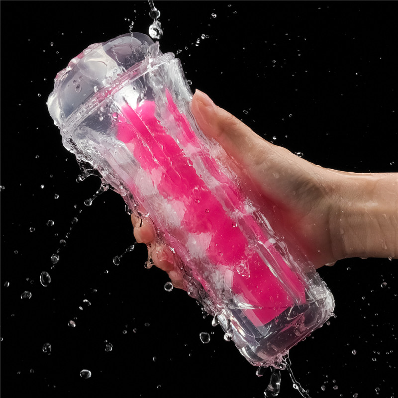 Мастурбатор светящийся в темноте LoveToy 8.5'' Lumino Play Masturbator - Pink Glow