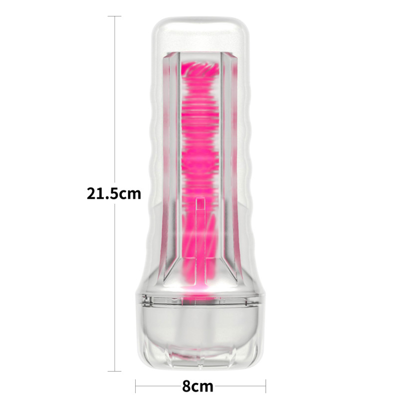 Мастурбатор светящийся в темноте LoveToy 8.5'' Lumino Play Masturbator - Pink Glow