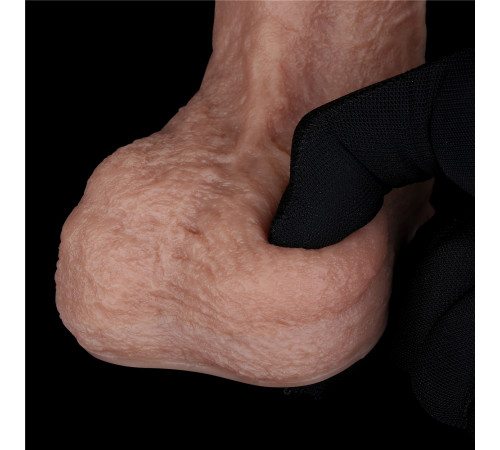 Реалистичный фаллоимитатор LoveToy 8.5'' Dual Layered Silicone Cock, 21,5 см