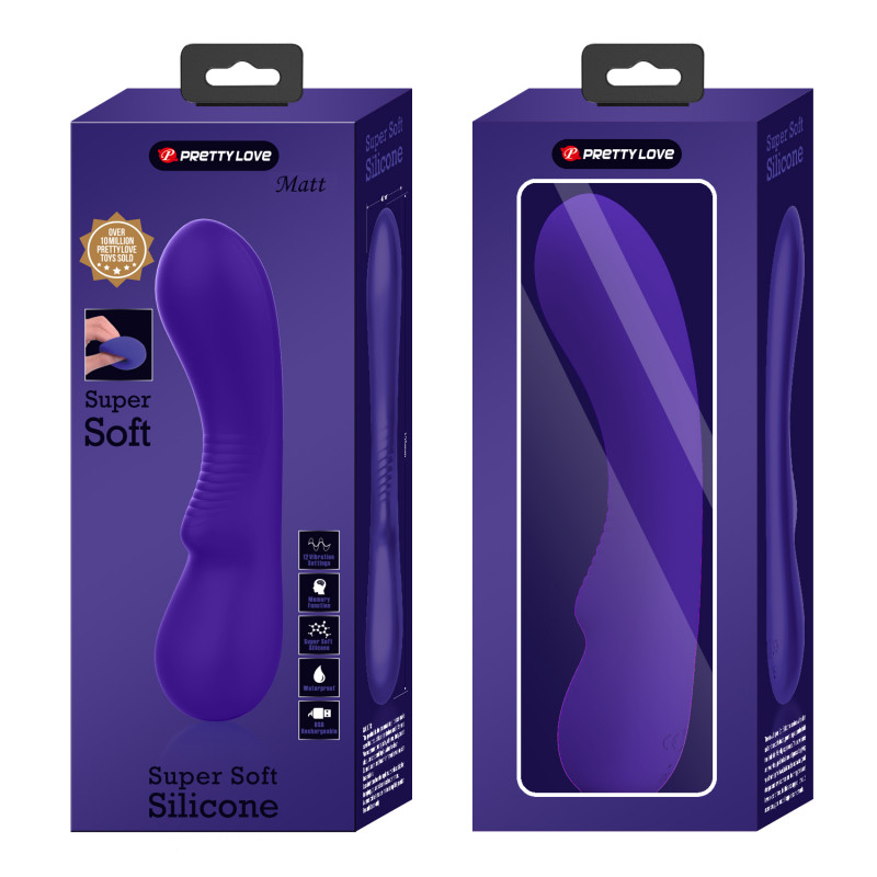 Вибратор из супер-силикона Pretty Love Matt Super Soft Silicone