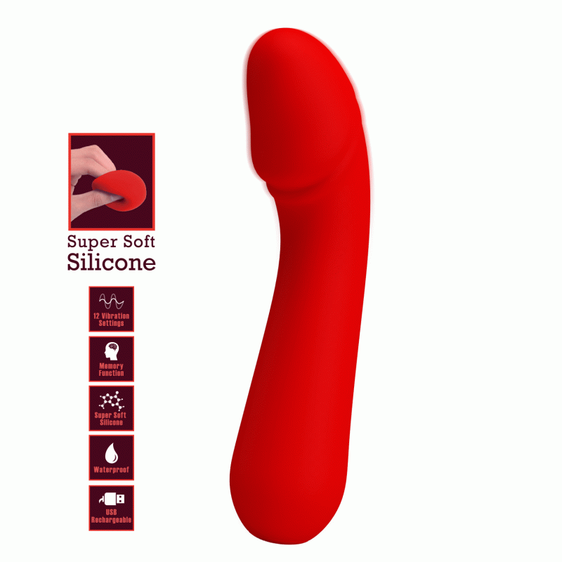 Вибратор из супер-силикона Pretty Love Cetus Super Soft Silicone