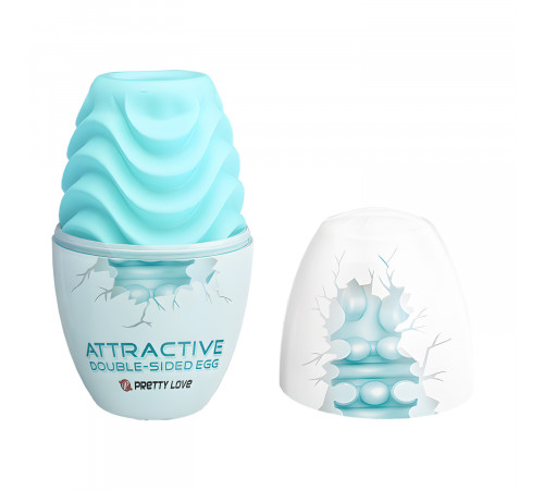Мастурбатор яйцо двухсторонний Pretty Love Attractive Double-Side Egg Blue