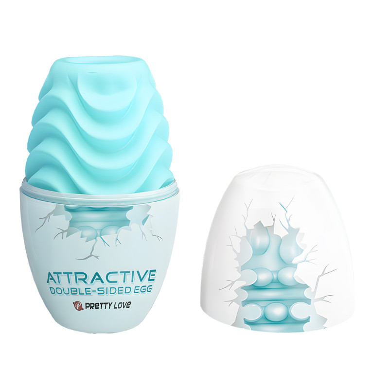 Мастурбатор яйцо двухсторонний Pretty Love Attractive Double-Side Egg Blue