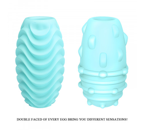 Мастурбатор яйцо двухсторонний Pretty Love Attractive Double-Side Egg Blue