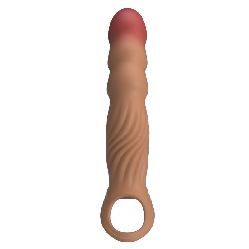 Удлиняющая насадка с вибрацией с пультом ДУ Pretty Love Penis Sleeve