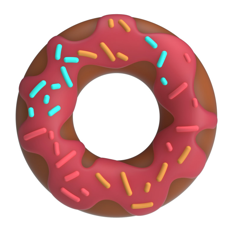 Эрекционное кольцо из супер-силикона Pretty Love Super Donat Berry