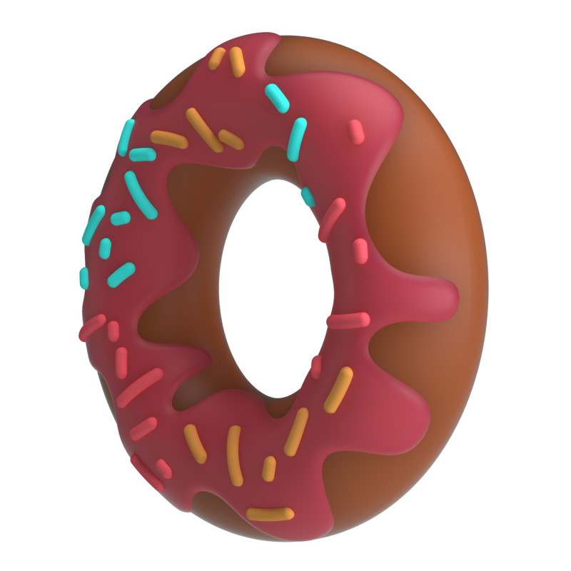 Эрекционное кольцо из супер-силикона Pretty Love Super Donat Berry