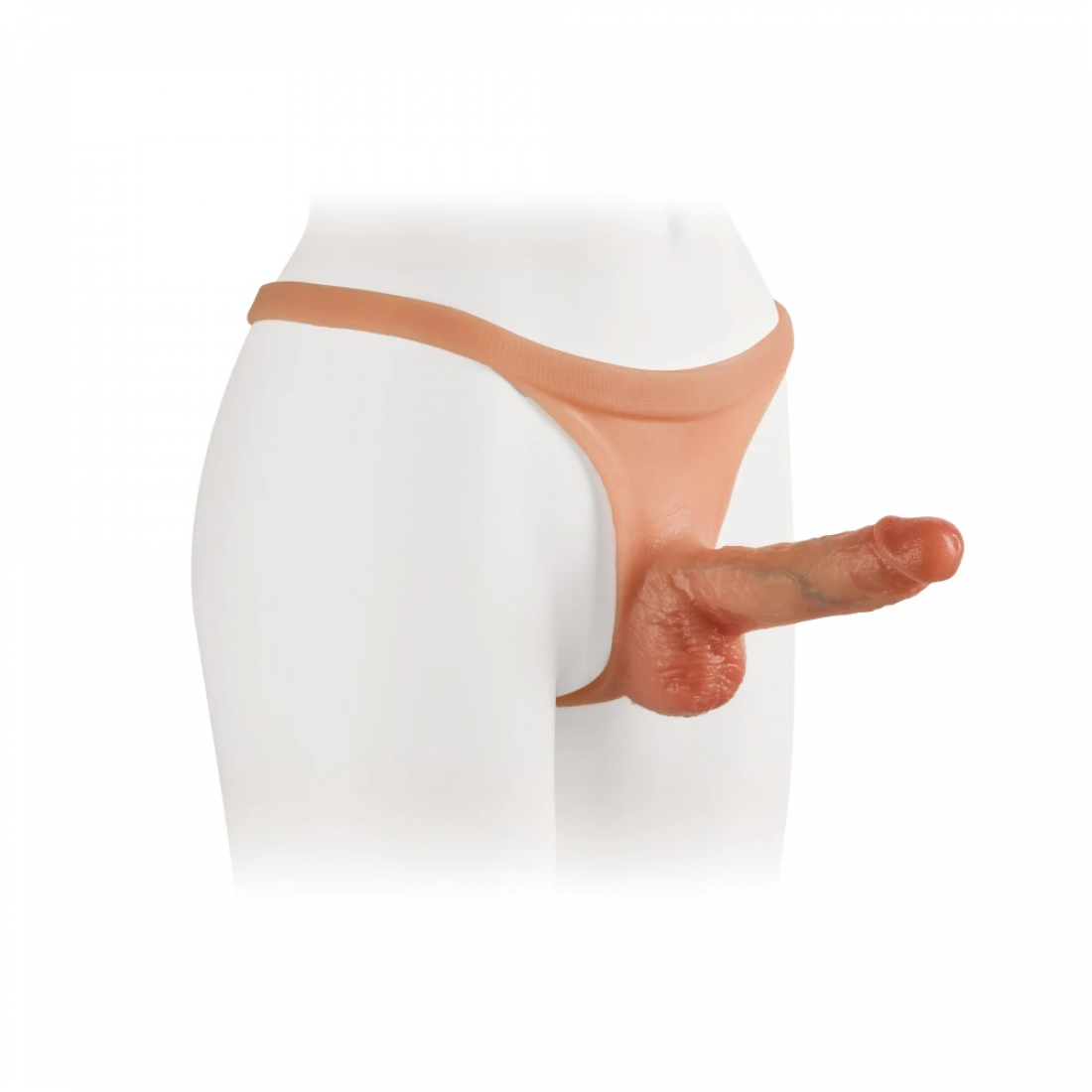 Реалистичный страпон на стрингах с эффектом натуральной кожи VSCN Versatile Extreme Realistic Dildo Pants, 17 см