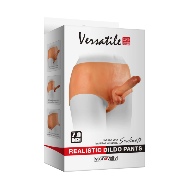 Реалистичный страпон на трусиках с эффектом натуральной кожи VSCN Versatile Extreme Realistic Dildo Pants, 18 см