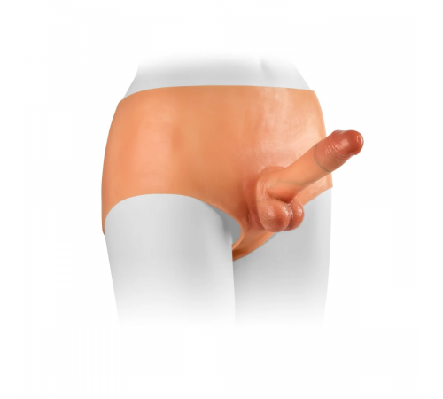 Реалистичный страпон на трусиках с эффектом натуральной кожи VSCN Versatile Extreme Realistic Dildo Pants, 18 см