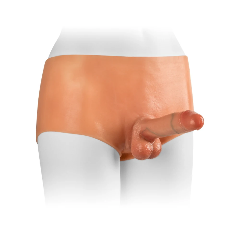 Реалистичный страпон на трусиках с эффектом натуральной кожи VSCN Versatile Extreme Realistic Dildo Pants, 18 см
