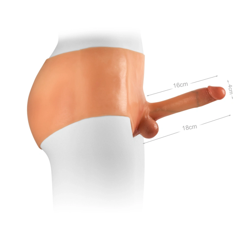 Реалистичный страпон на трусиках с эффектом натуральной кожи VSCN Versatile Extreme Realistic Dildo Pants, 18 см
