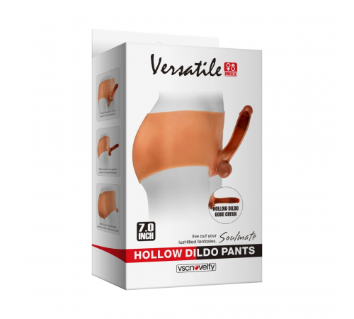 Реалистичный фаллопротез на трусиках с эффектом натуральной кожи VSCN Versatile Pants with Hollow Realistic Dildo, 18 см