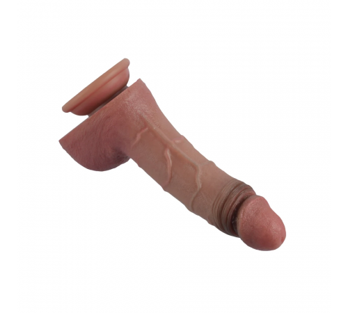 Кончающий фаллоимитатор VSCN 7.8” Dual-Layered Nature-Feel Ejaculating Silicone Dildo, 20 см