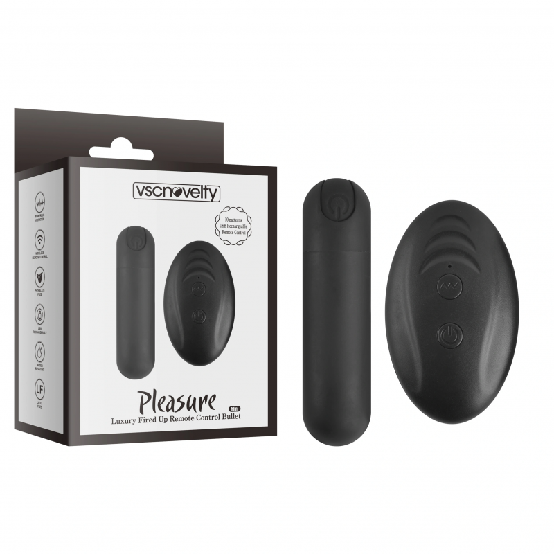 Вибро пуля с пультом ДУ VSCN Pleasure Luxury Mini Rechargeable Bullet Vibrator