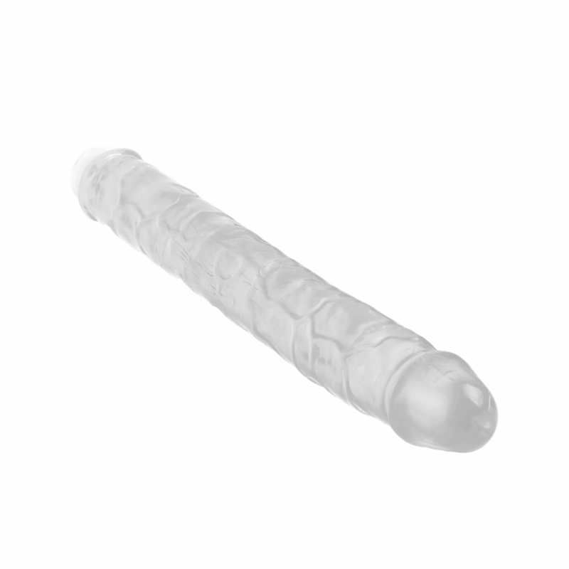 Двухсторонний фаллоимитатор прозрачный VSCN 8.5 " Mr. Rude -Crystal Jellies Realistic Dildo Clear, 30,5 см
