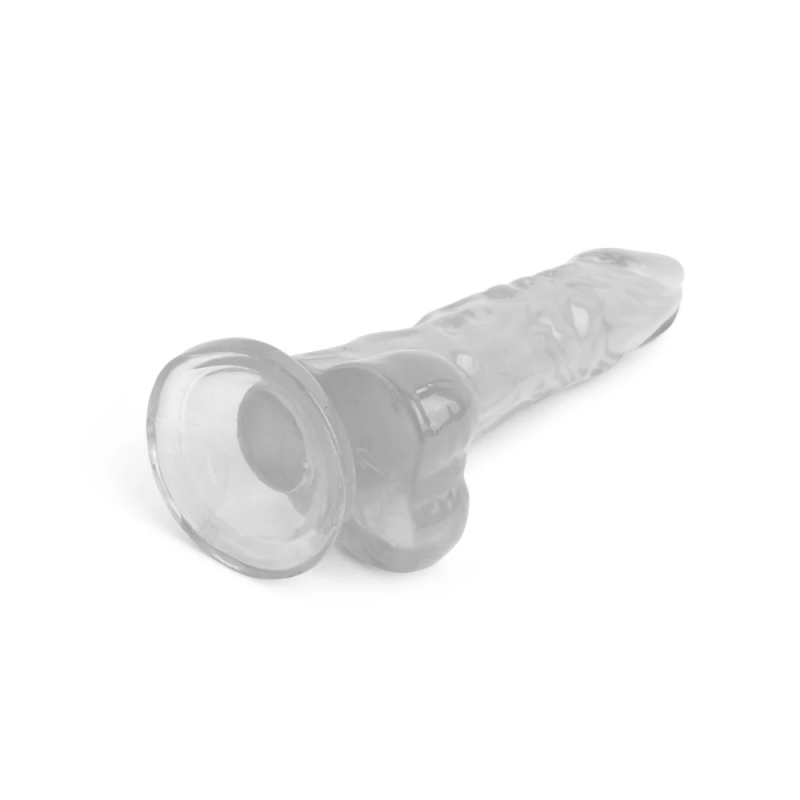 Реалистичный фаллоимитатор прозрачный VSCN 5.3" Mr. Rude -Crystal Jellies Realistic Dildo Clear, 13,5 см