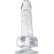 Реалистичный фаллоимитатор прозрачный VSCN 5.3" Mr. Rude -Crystal Jellies Realistic Dildo Clear, 13,5 см