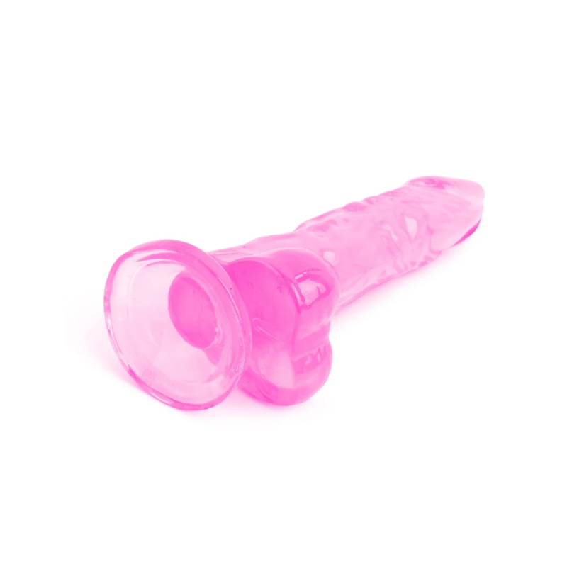 Реалистичный фаллоимитатор розовый VSCN 5.3" Mr. Rude -Crystal Jellies Realistic Dildo Pink, 13,5 см