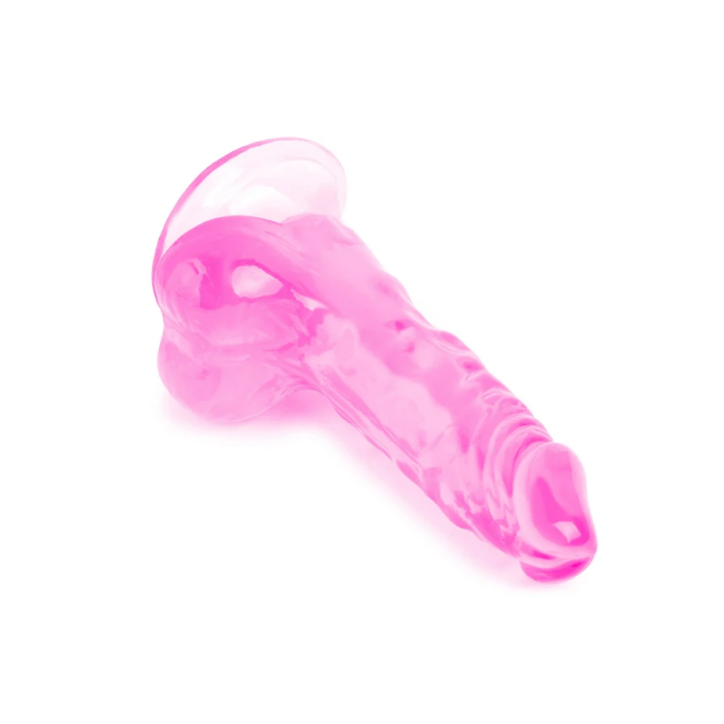 Реалистичный фаллоимитатор розовый VSCN 5.3" Mr. Rude -Crystal Jellies Realistic Dildo Pink, 13,5 см
