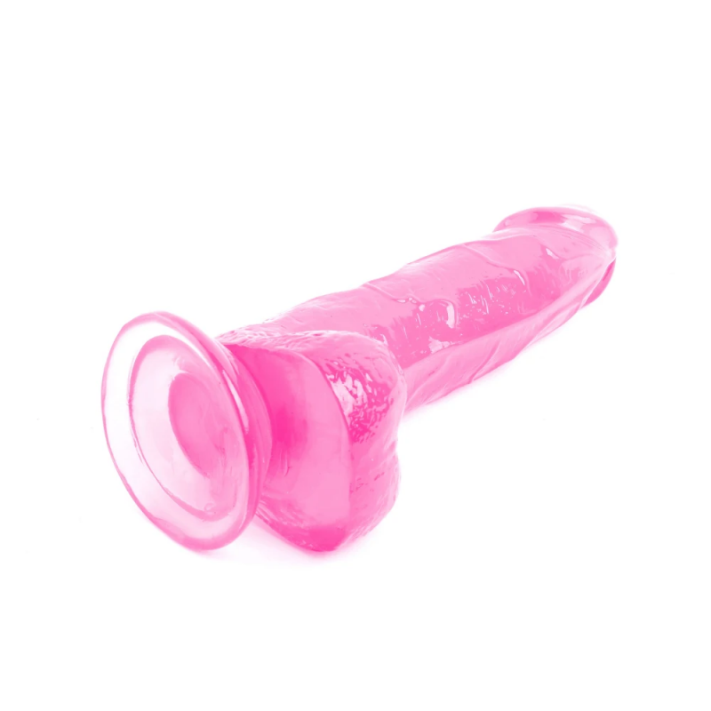 Реалистичный фаллоимитатор розовый VSCN 7.9 " Mr. Rude -Crystal Jellies Realistic Dildo Pink, 20,1 см