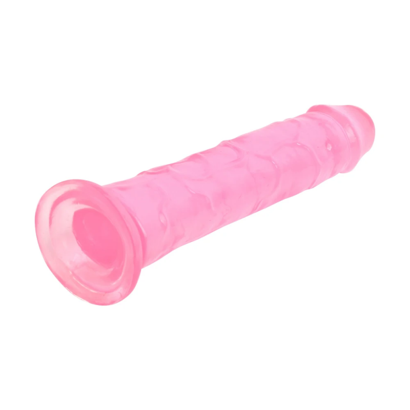 Реалистичный фаллоимитатор розовый VSCN 8.5 " Mr. Rude -Crystal Jellies Realistic Dildo Pink, 21,6 см