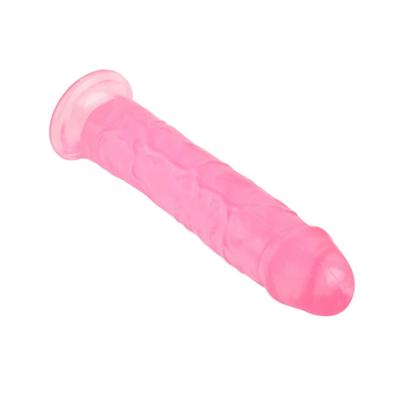 Реалистичный фаллоимитатор розовый VSCN 8.5 " Mr. Rude -Crystal Jellies Realistic Dildo Pink, 21,6 см