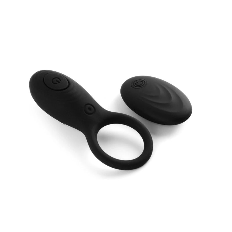 Эрекционное кольцо с мощной вибрацией и пультом ДУ VSCN Pleasure Luxury Cock Ring