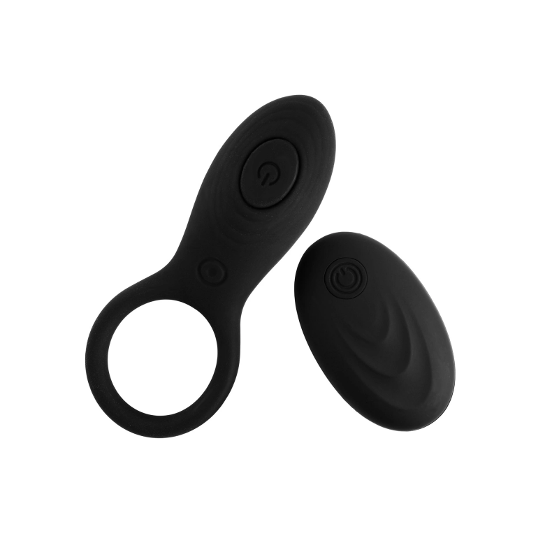 Эрекционное кольцо с мощной вибрацией и пультом ДУ VSCN Pleasure Luxury Cock Ring