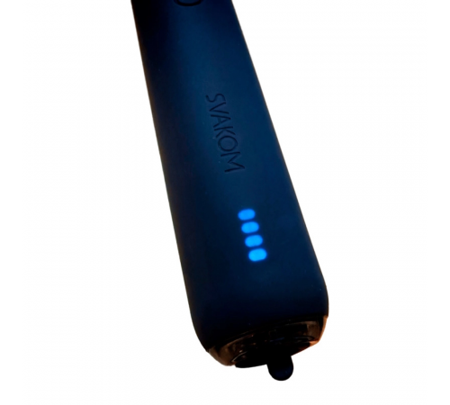 Вибро-маcсажер со сменной насадкой, управление со смартфона SVAKOM EMMA NEO 2 Royal Blue