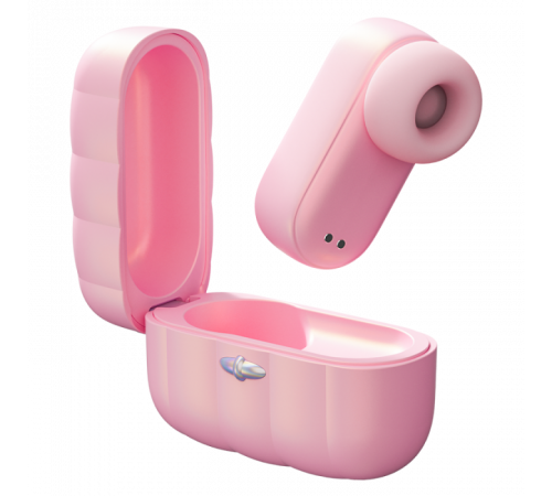 Мини вакуумно-волновой стимулятор клитора в кейсе управление со смартфона SVAKOM Pink Erji App